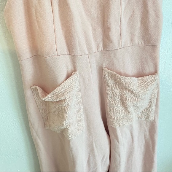 Bucketlist‎ Terry Wide Leg Pink Jumpsuit Overalls - Picture 4 of 7